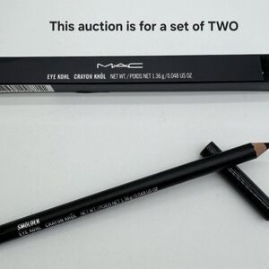 NEW Bundle Set Of 2  MAC Cosmetics  Smolder Black Eyeliner Pencils FULL SIZE